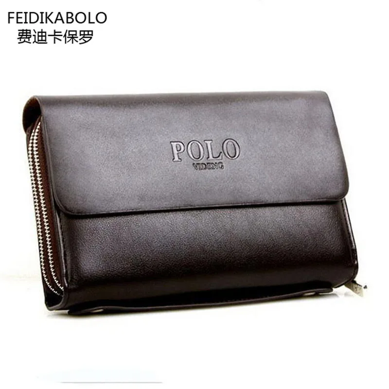 Brand Men Brown Wallets Monederos Leather Purse Men's Standard Wallet Carteiras Billeteras Mujer Clutch Man Handy Bags