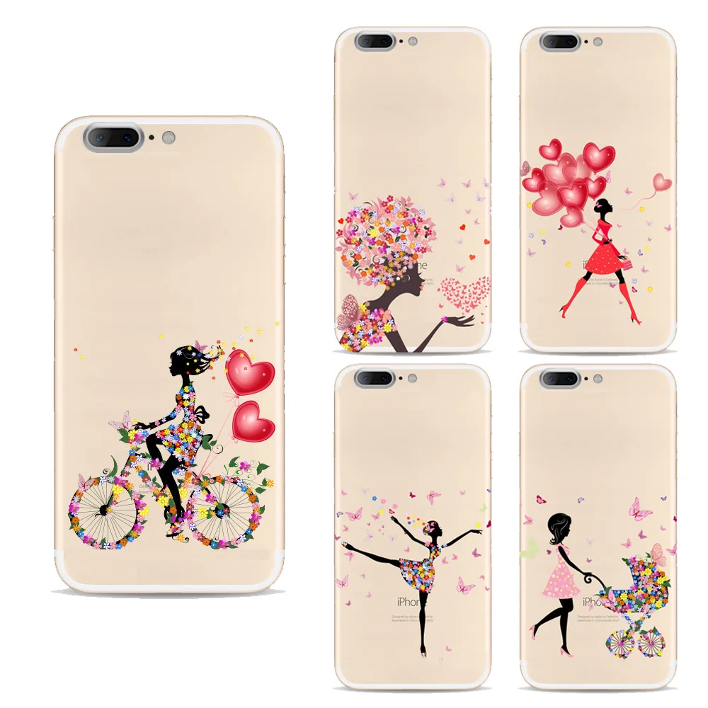 Mobile phone cases For Apple Iphone 7 case Silicon Cute