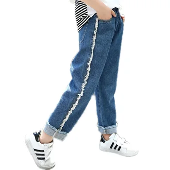

Casual Children's Clothing Girls Jeans For Girl Spring Baby Jeans Wide Leg Denim Girl Kids Pants Loose Children Trousers spring