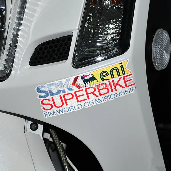 Стильные наклейки для мотоцикла велосипеда автомобиля светоотражающие SBK SUPERBIKE