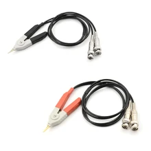 1 Набор тестовых зажимов/зажимного кабеля/зажимной терминал для LCR Meter с 4 BNC Тестовые провода(включая 2 кабеля(красный и черный