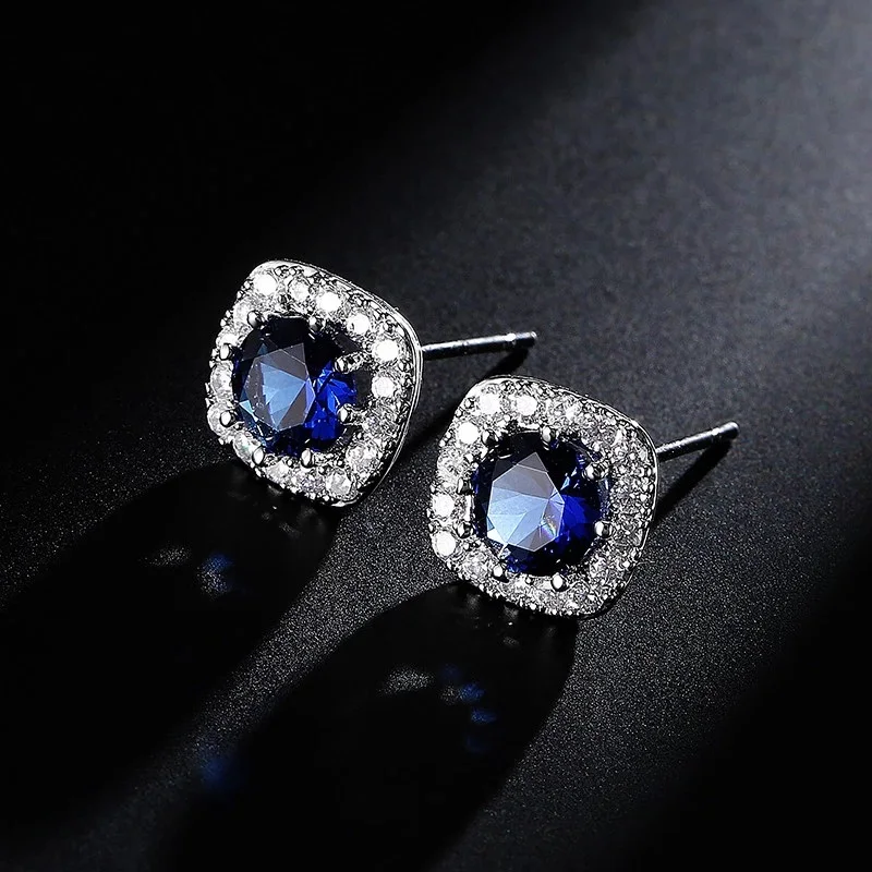 bluestone stud earrings