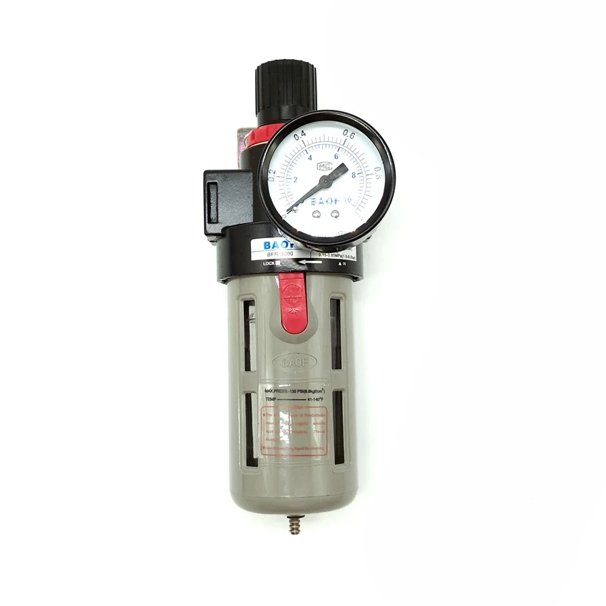 

BFR2000 G1/4'' BFR3000 3/8'' BFR4000 1/2'' Air Filter Pressure Regulator