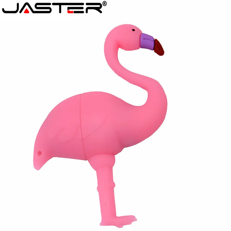 

JASTER Pen drive Flamingo USB Flash Drive 32GB 64GB 16GB 8GB 4GB U Disk Memory Stick Pendrive Waterproof key usb child Gifts