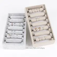 Новейшее съемное кольцо Дисплей украшения для лотков Коробка-витрина кольцо держатель Органайзер кольцо шоу крепления для вешалки