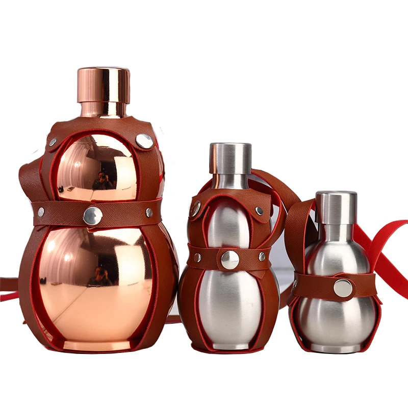 

64oz 500ML Hip Flask Gourd Jug Stainless Steel Rose Gold bridesmaid gift whisky alcohol Hip-flask wisky bottle alkohol alcool