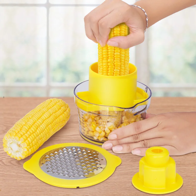 

Domestic Multi-function Corn Threshing Machine Stainless Steel Corn Knife Scraper Peeler Set 400ML