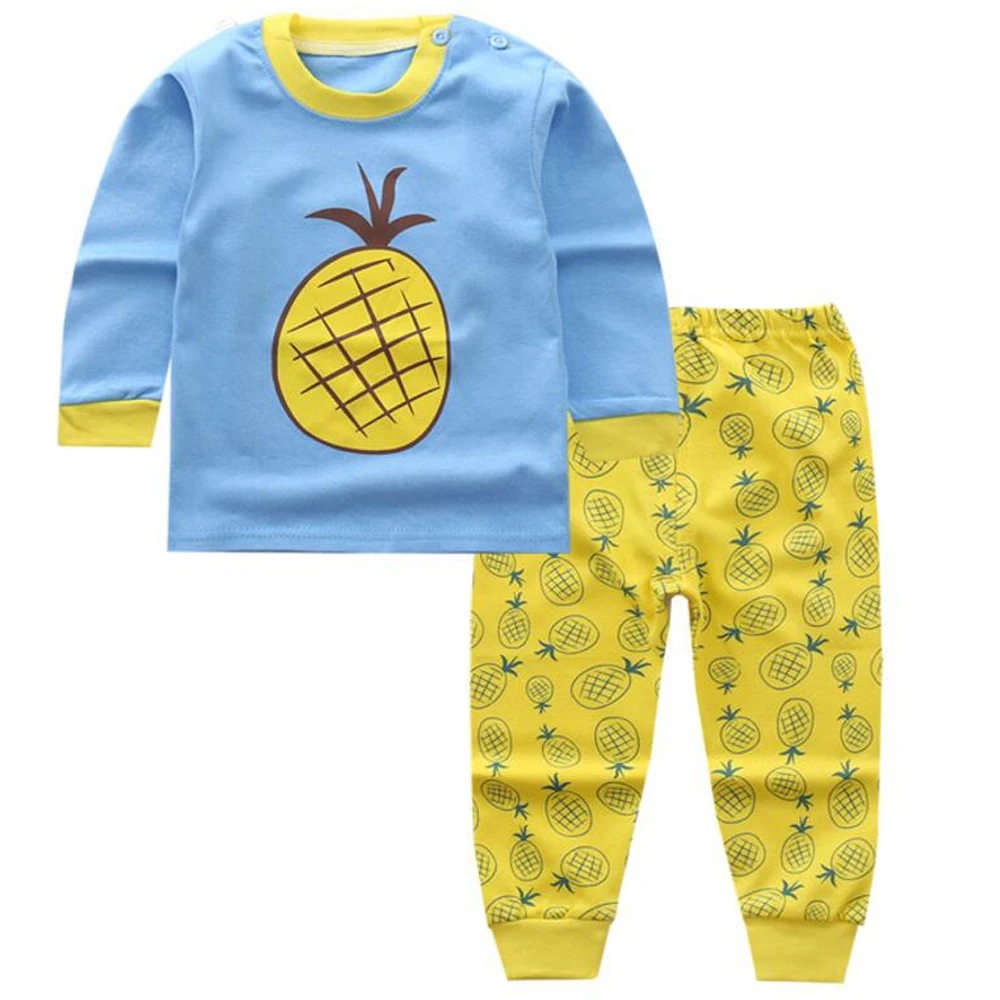 Pyjamas Long Sleeve Baby Pajamas Sleepwear children clothing Boy 1 year