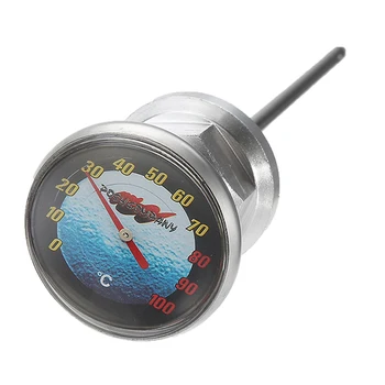

Aluminum Long Needle Motorcycle Oil Dipstick Thermometer Alu Oil Dipstick with Watch Motorbike Accessories