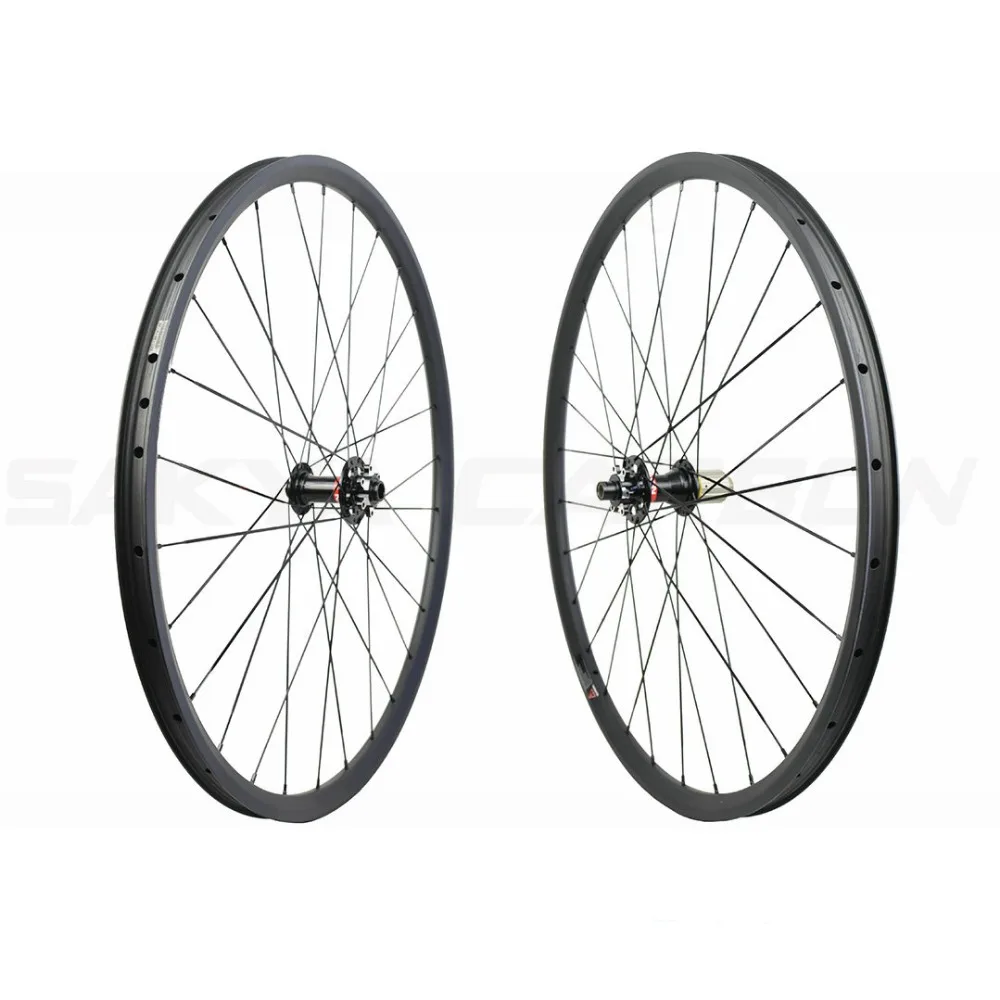 29er MTB карбоновые колеса AM бескамерные карбоновые колеса симметричные или Асимметричные клинчер карбоновые колеса для горного велосипеда