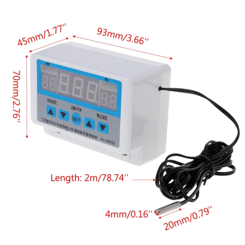 XH W3103 AC 220V Max 6600W цифровой термостат 30A переключатель регулятора температуры|Умная
