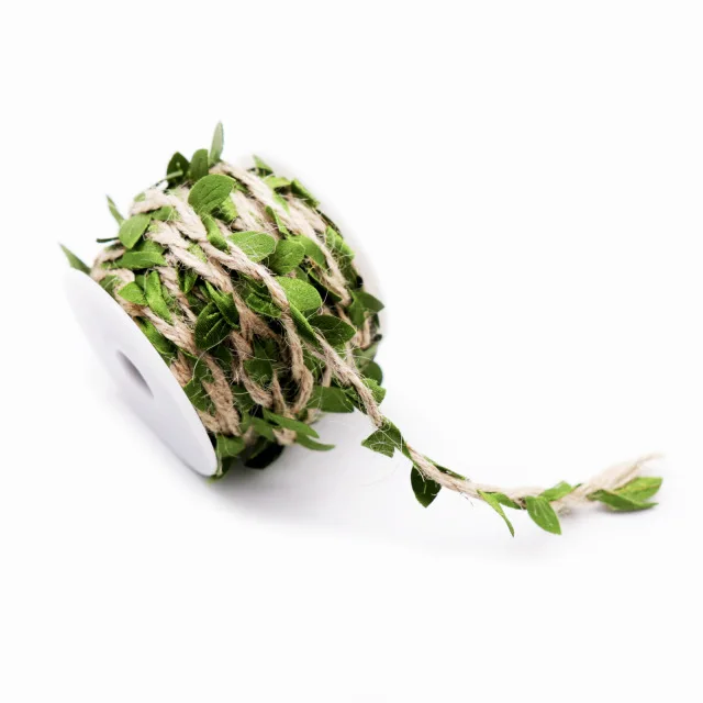 

10M Artificial flowers vine fake Green plants Leaves garland DIY Wedding Birthday Decoration Rattan Gift Bouquet Packaging Rope