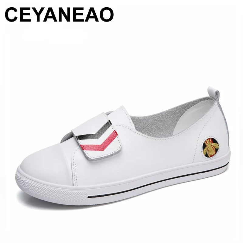 

CEYANEAO Women's Shoes Genuine Leather Moccasins Ladies Driving Casual Shoe Woman Loafers Female Flats Mother Sneaker Footwear