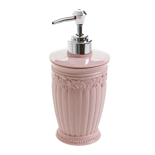 Ретро жидкости мыло диспенсер ванная комната насос гель для душа Бутылочки для шампуня кухня моющее средство ручной мыло диспенсер бутылки mx12131131 - Цвет: A-pink