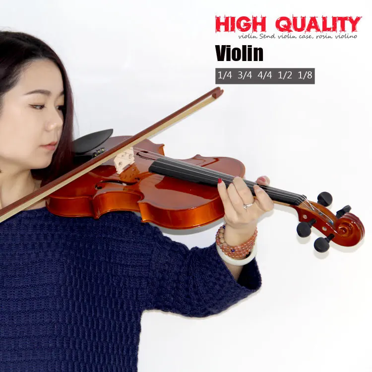

High quality, bailing violin 1/4 3/4 4/4 1/2 1/8 violin Send violin case