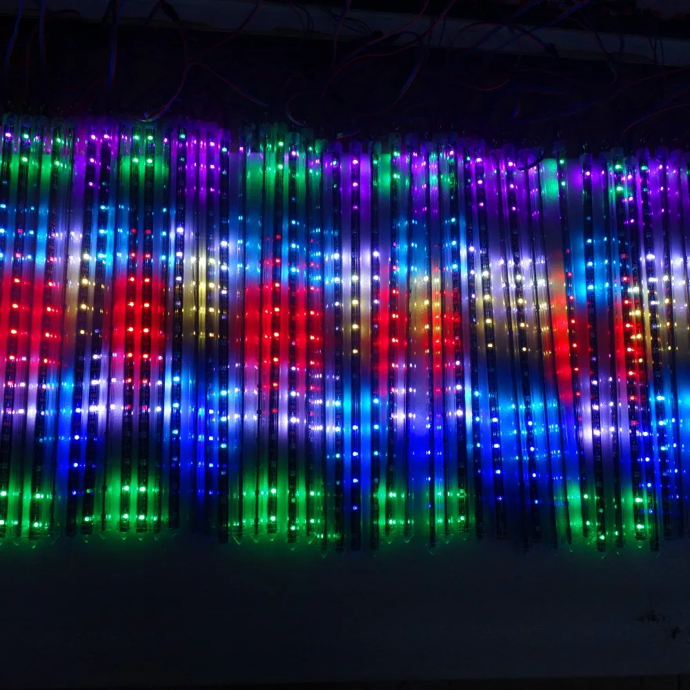 

1M long 3D WS2812B digital meteor light;pixel tube;DC5V input;64pcs WS2812B LEDs with 32pixels/m
