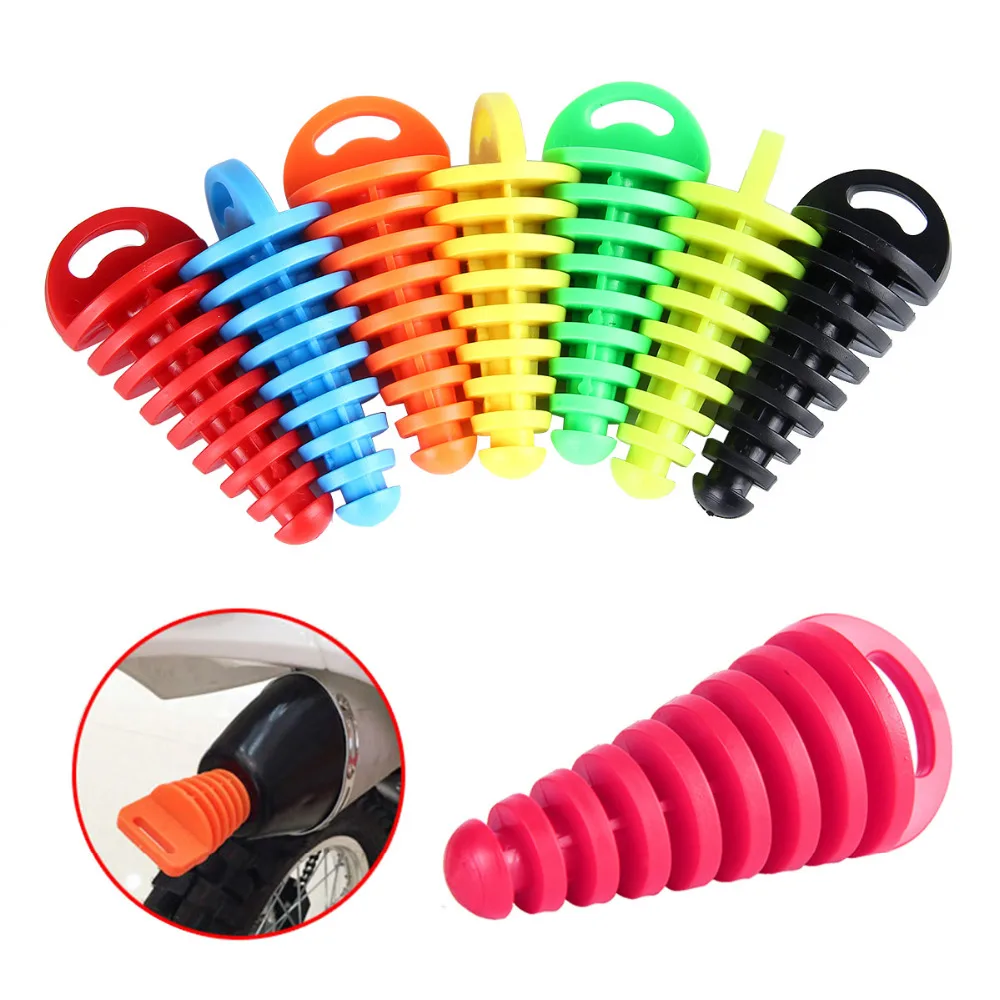 

27-50mm Exhaust Muffler With Move Blow-down Silencer Mute Fit Motorbike Motorcycle Black Exhaust Pipe Muffler Silencer Wash Plug