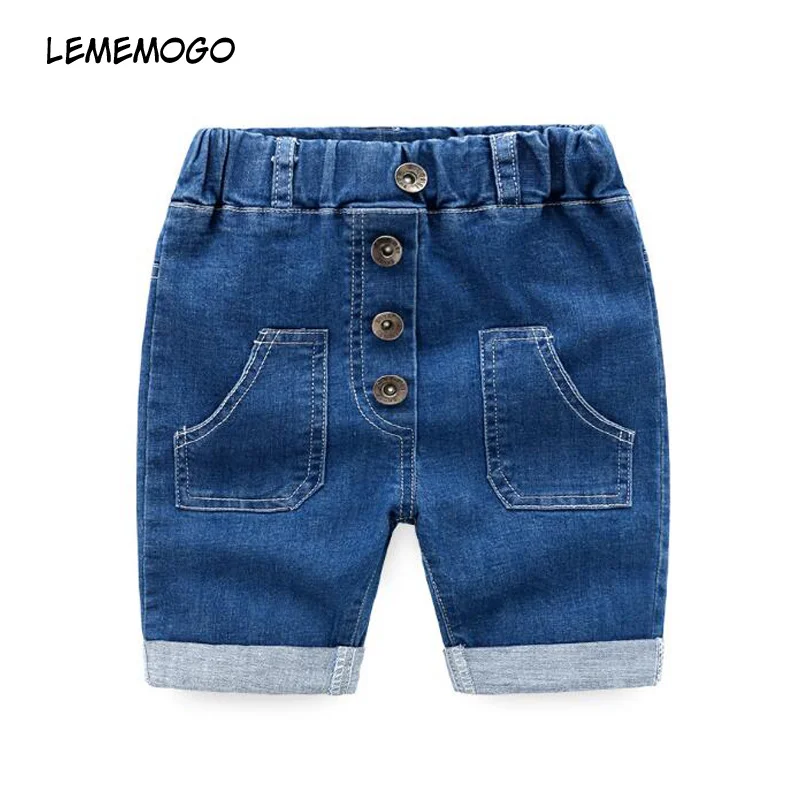 Lememogo Brand Casual Baby Boys Jeans Short Autumn Children Camo Shorts