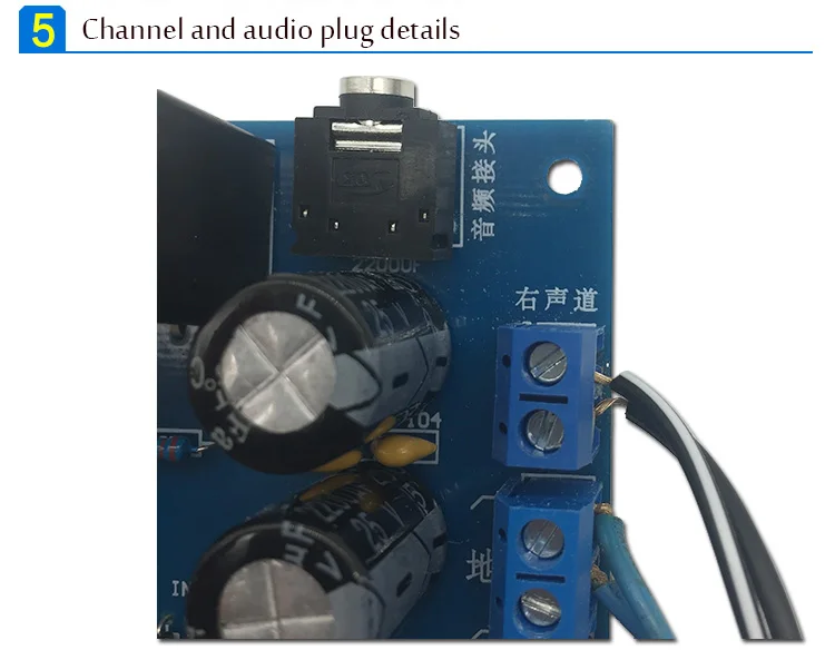 CLAITE TDA2030A двухканальный проводной мини-усилитель наборы динамиков DIY цифровой Fever электронные детали в сборе 3,5 мм 220 В