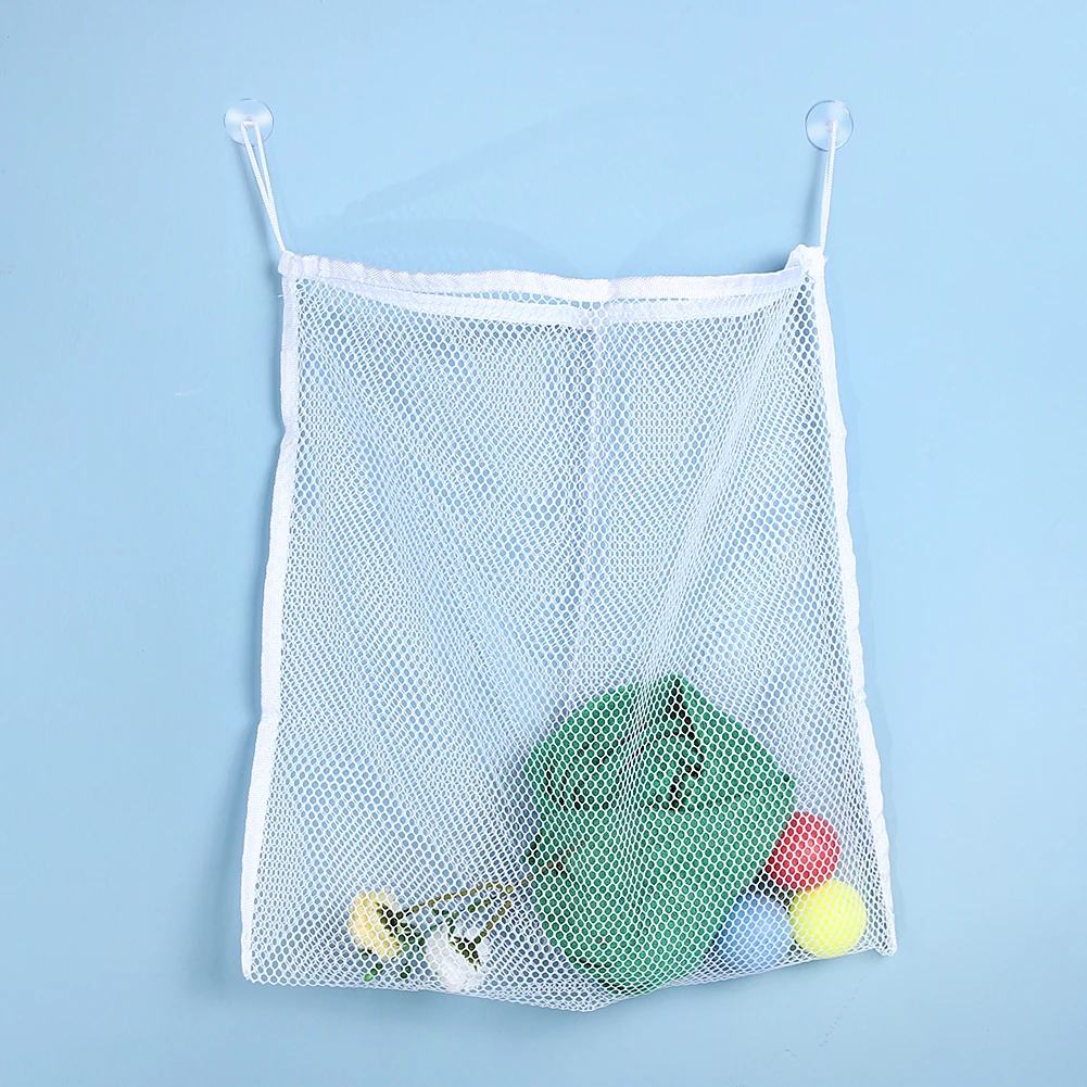 Креативная Складная Экологичная подвесная сетка для ванной комнаты, сумка для хранения игрушек для ванной, сетчатая корзина на присоске