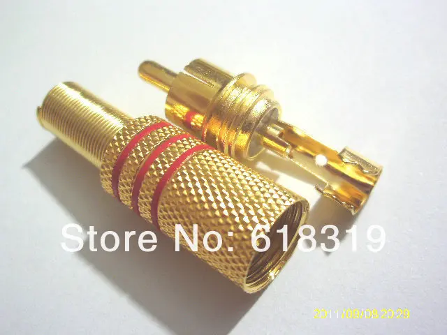 conector macho de áudio w mola de