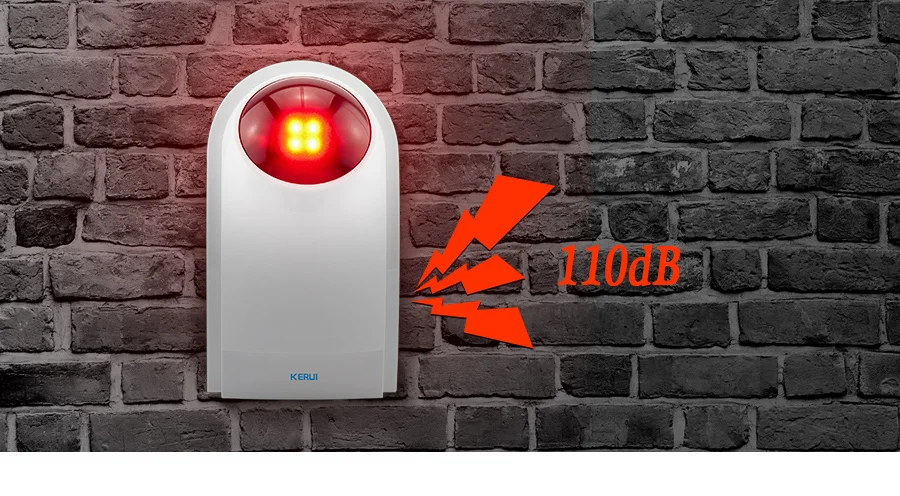 fio ao ar livre indoor sirene luz