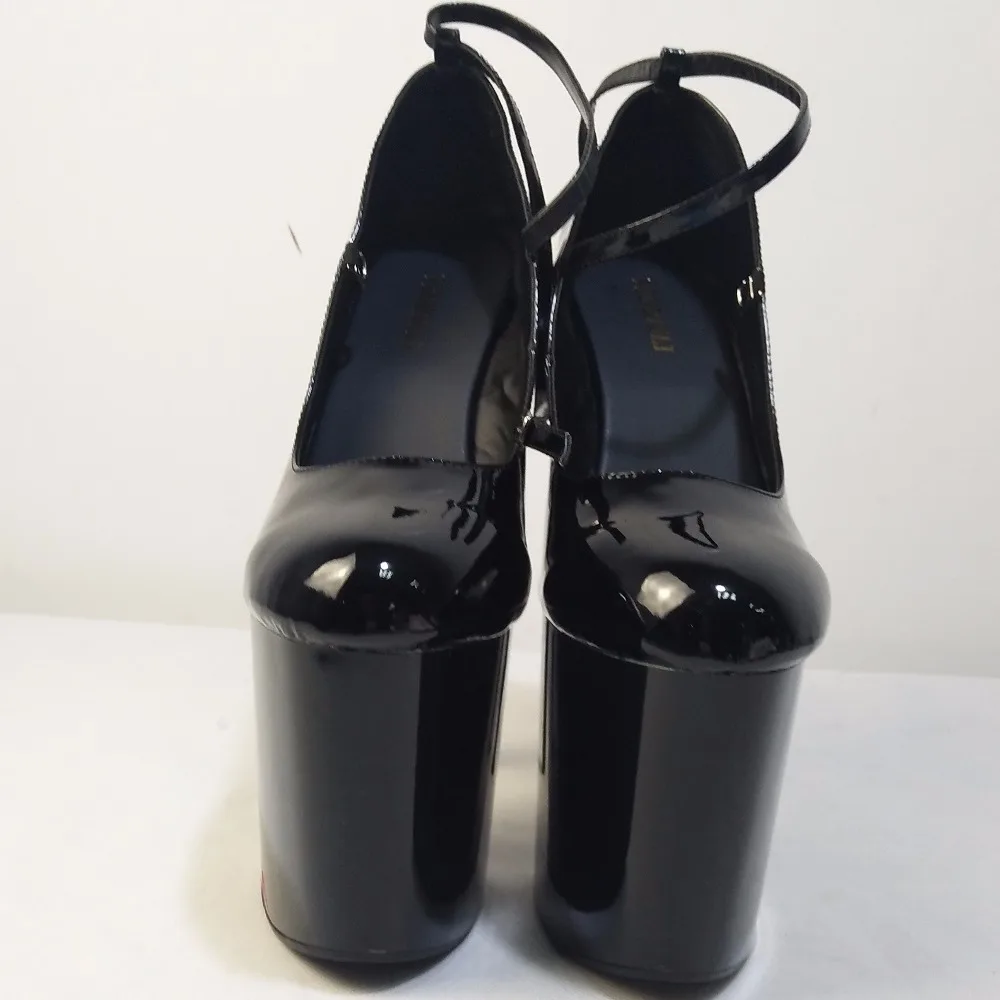 Весна/Лето дизайнер обуви 20 см Супер Обувь на высоком каблуке женские туфли для ночного клуба; туфли-лодочки на высоком каблуке с 8 дюймов для сцены, большие размеры кеды