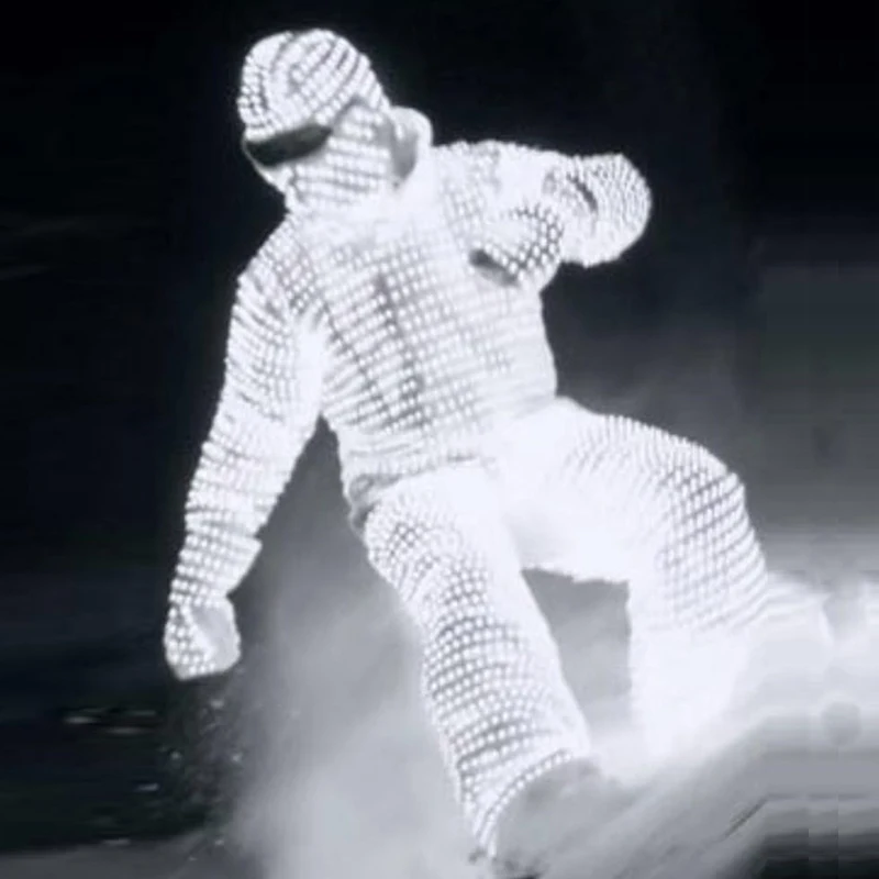 

LED luminous ski clothing Antarctic cold luminous clothing