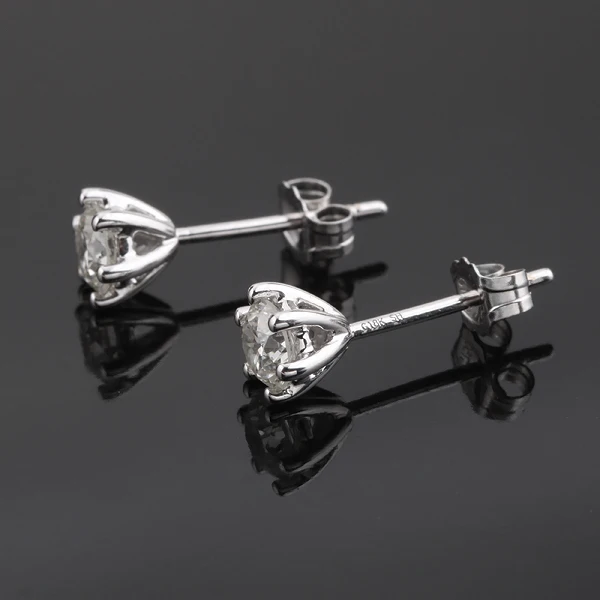 Серьги гвоздики женские из белого золота с бриллиантами|earrings for|earrings for womenearrings free