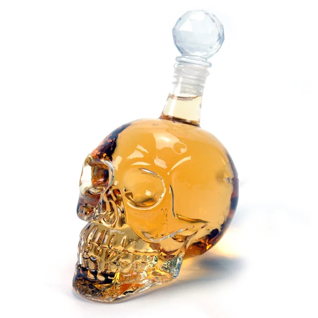 Crystal Skull Vodka Bottles Skull Head Bottle Creative Gothic Wine
