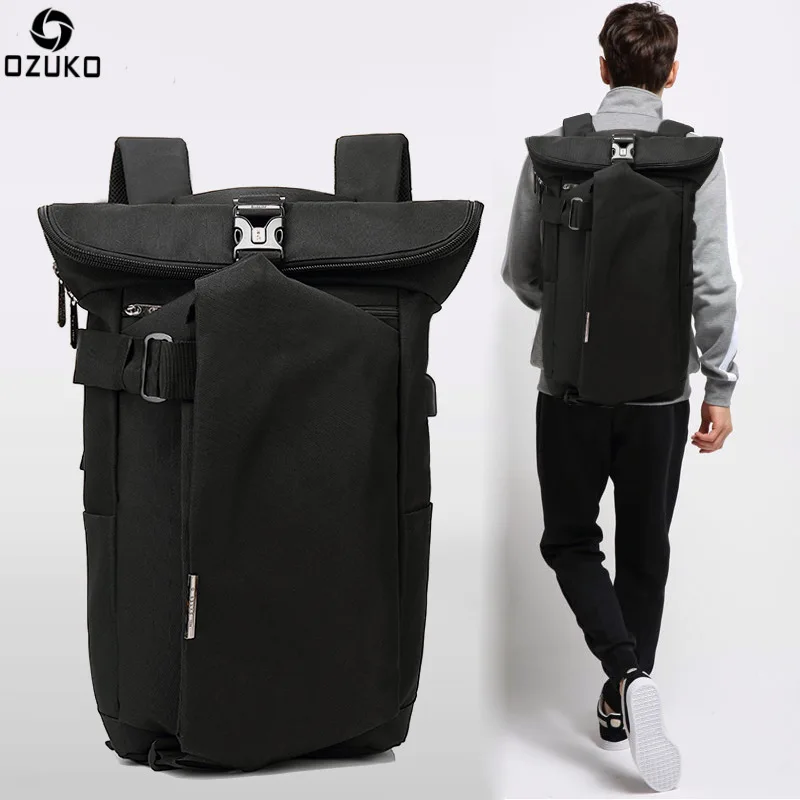 

Men Fashion Backpacks Male Multifunction USB bags Commuting mochila Superior Oxford Large capacity Pack Laptop bags
