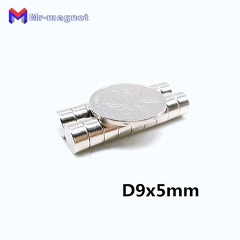 

50pcs Hot sale 9x5mm magnet N35 D9x5mm super strong rare earth 9x5 magnet 9mmx5mm, 9*5 small refrigerator 9*5mm magnets D9*5mm