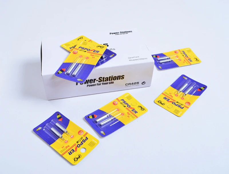 

100pcs/pack CR425 Battery Electronic Fishing Float Battery Luminous Float Lithium Pin Cells Fishing Float Accessory A128