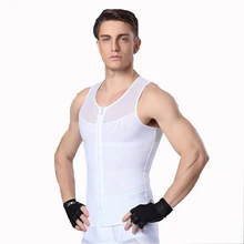 TFSCLOIN для мужчин s сжатия фитнес костюмы молния эластичный формирование безрукавки для женщин Летние тренировки мужской бодибилдинг без рукаво