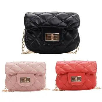 

Girls PU Leather Geometry Diamond Kids Messenger Shoulder Bags Small Bags