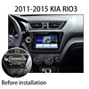Radio multimedia con gps para coche, radio con reproductor, Android 9, 4G + 64G, 2DIN, navegador, para Kia RIO 3 4 Rio 2010 2011 2012 2013 2014 2015 2022- ► Foto 2/6