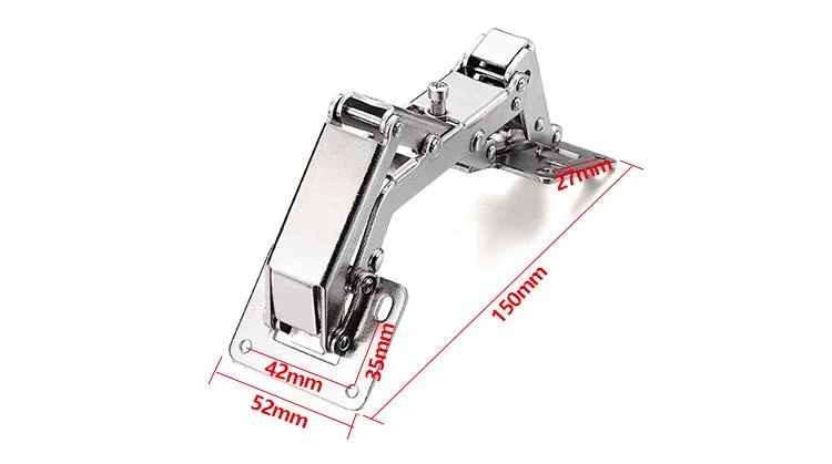 Сверхмощный дверной шарнир, отрегулированный на 130-170 градусов, шарнир для угловой двери шкафа, без сверления отверстий, пружинный шарнир в форме моста