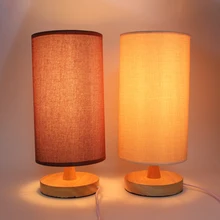 Современная декоративная настольная лампа, деревянная настольная лампа, лампа переменного тока 110 В/220 В, Европейский стиль, креативная индивидуальность, DIY свет для гостиной