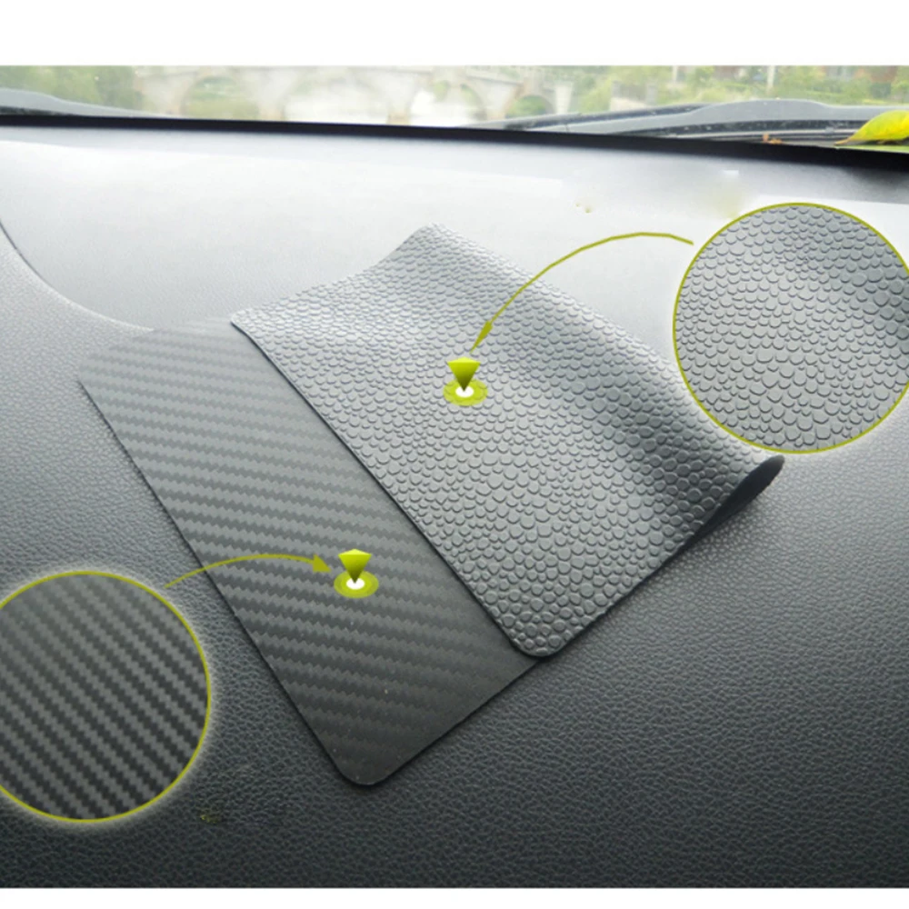 

Car mat double-sided pure silicone mobile phone anti-slip mat new car accessories Sticker