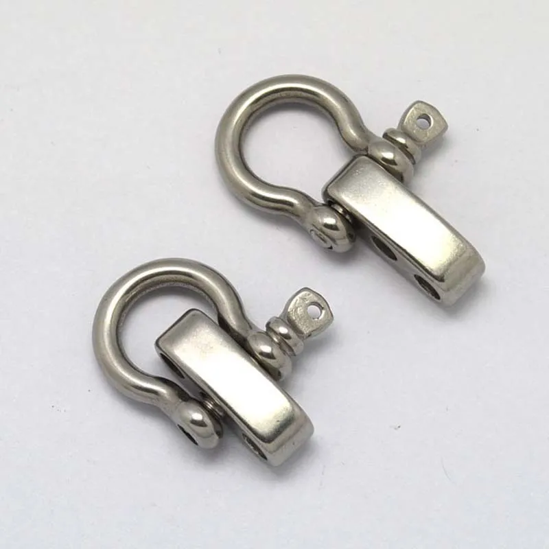 10pcs/lot 4mm O Shape Stainless Steel Adjustable Shackle Paracord
