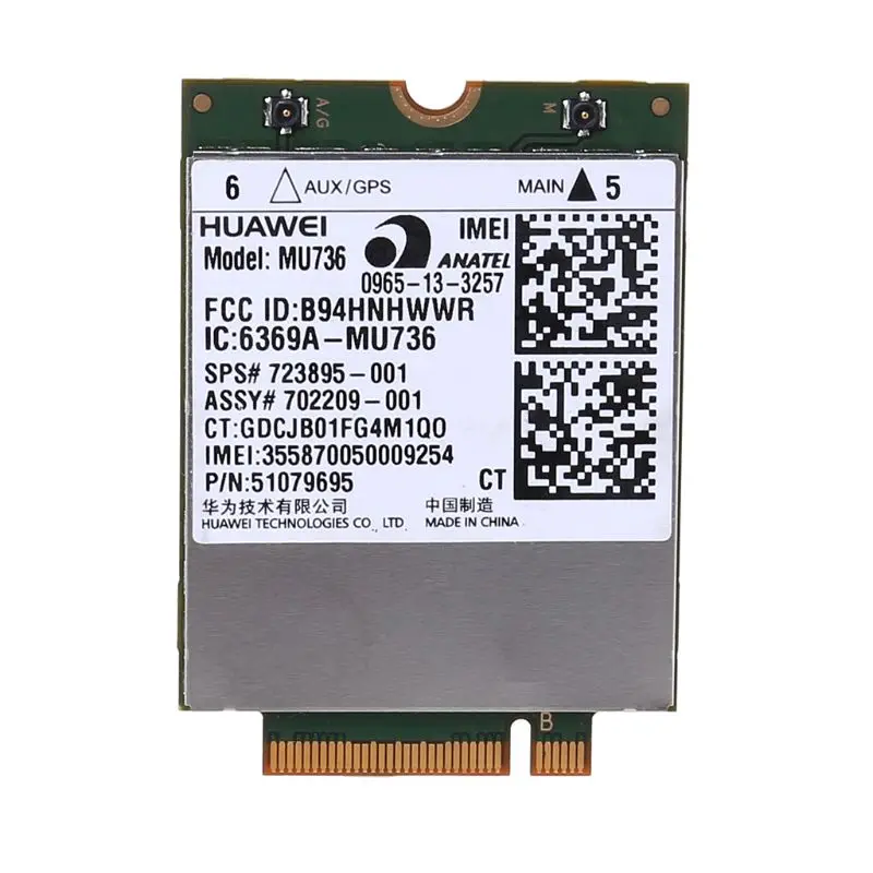 Карта WWAN NGFF M.2 Беспроводная 3g для HUAWEI MU736 WCDMA HSP HSPA+ EDGE GPRS GSM модуль