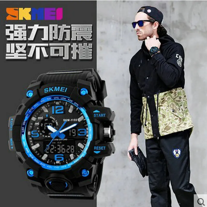 Китай поставщика relojes хронограф мужчины высокое качество dual time пластиковые