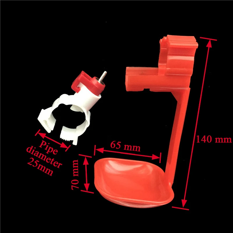 50 комплектов курица питьевой фонтан трубы диаметр 25 мм Висячие питьевой чашки мяч соска поилки фермы Инструменты