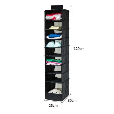 Washable Color Organizer Collection Hanging Accessory Shelves, 9-Shelf Shoes Organizer, Hanging Closet Organizer Storage Bag (2)