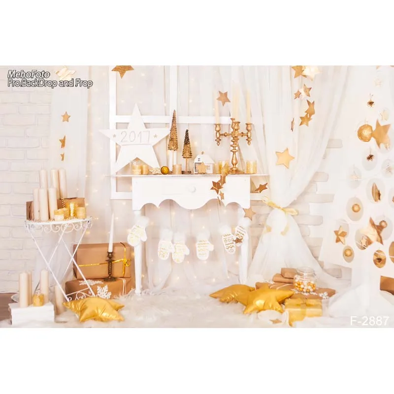 

Vinyl Photography Backgrounds Baby Shower Birthday Party Golden Stars Desk Window Curtain Happy Birthday Party Banner Photocall