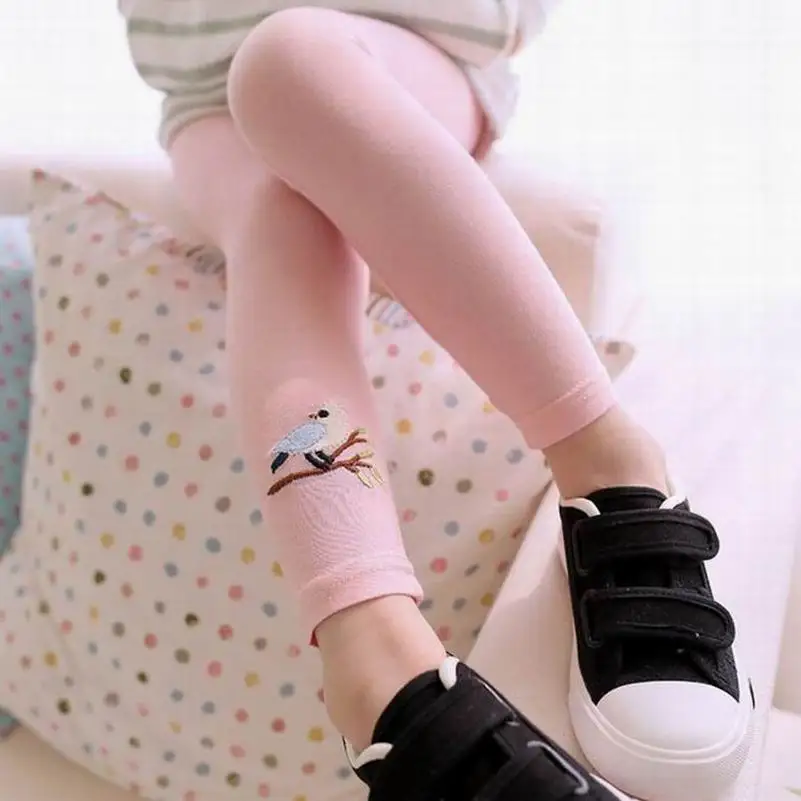 

2016 Autumn Winter Children Bird Pants Girl Legging Kids Baby Warm Trousers Infant Thickening Leggings