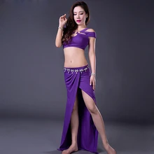 Новинка без рукавов длинная юбка богиня сексуальный 3 цвета танец живота комплект для женщин / женщин / леди, костюм производительность одежда