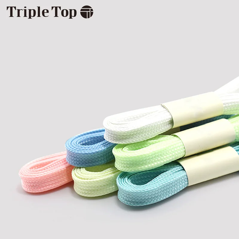 TripleTop флуоресцентные прочные Молодежные эластичные шнурки с повседневной обувью