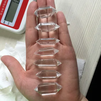 

dohaibogoo Christmas Crystals--7pcs a lots Natural Clear Quartz Wand Crystal Healing Gift Christmas Party Decoration kids
