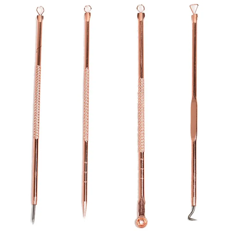 SKin Care 4Pcs Stainless steel Acne Needle Double Loop Acupuncture Needle Blackhead Acne Needle Acne Make-up Tools SKin Care 4Pcs Stainless steel Acne Needle Double Loop Acupuncture Needle Blackhead Acne Needle Acne Make-up Tools